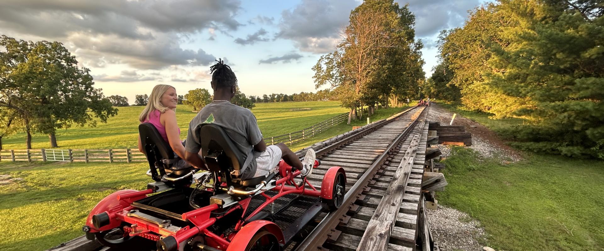 Outdoor riding train set hot sale