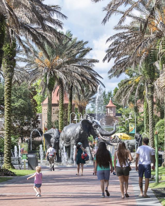 Audubon Zoo Elephant Fountain