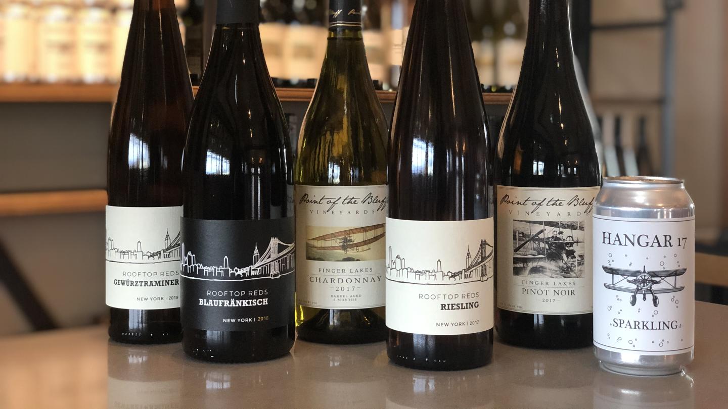 Wines at Point of the Bluff Vineyards