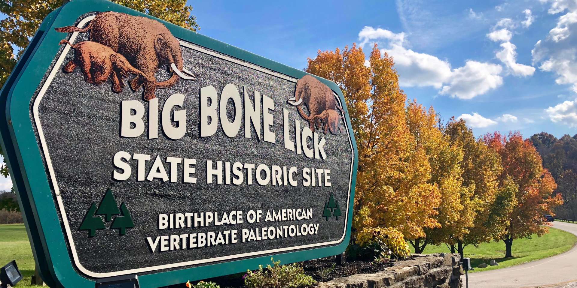 Big Bone Lick State Historic Site sign