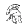 Roman helmet icon