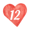 12 in heart