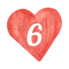 6 in heart