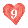 9 in heart
