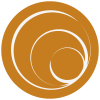Destination Lincolnshire orange spiral design