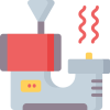 coffee roasting illustration icon