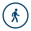 Car Free- Person Walking Icon