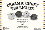 Ceramic Ghost Tea Lights with Raquel Coburn