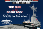 Top Gun Movie Night on the USS Lexington Flight Deck