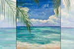 Paint & Sip: “Sand & Sea” — event poster