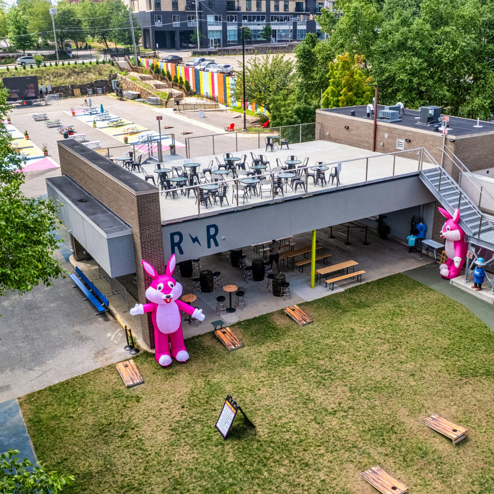 Aerial view of Rabbit Rabbit music venue