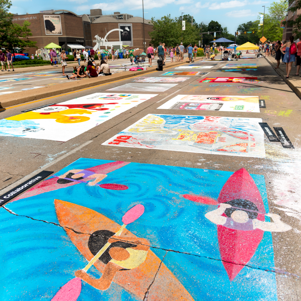 Chalk Walk at Three Rivers Festival