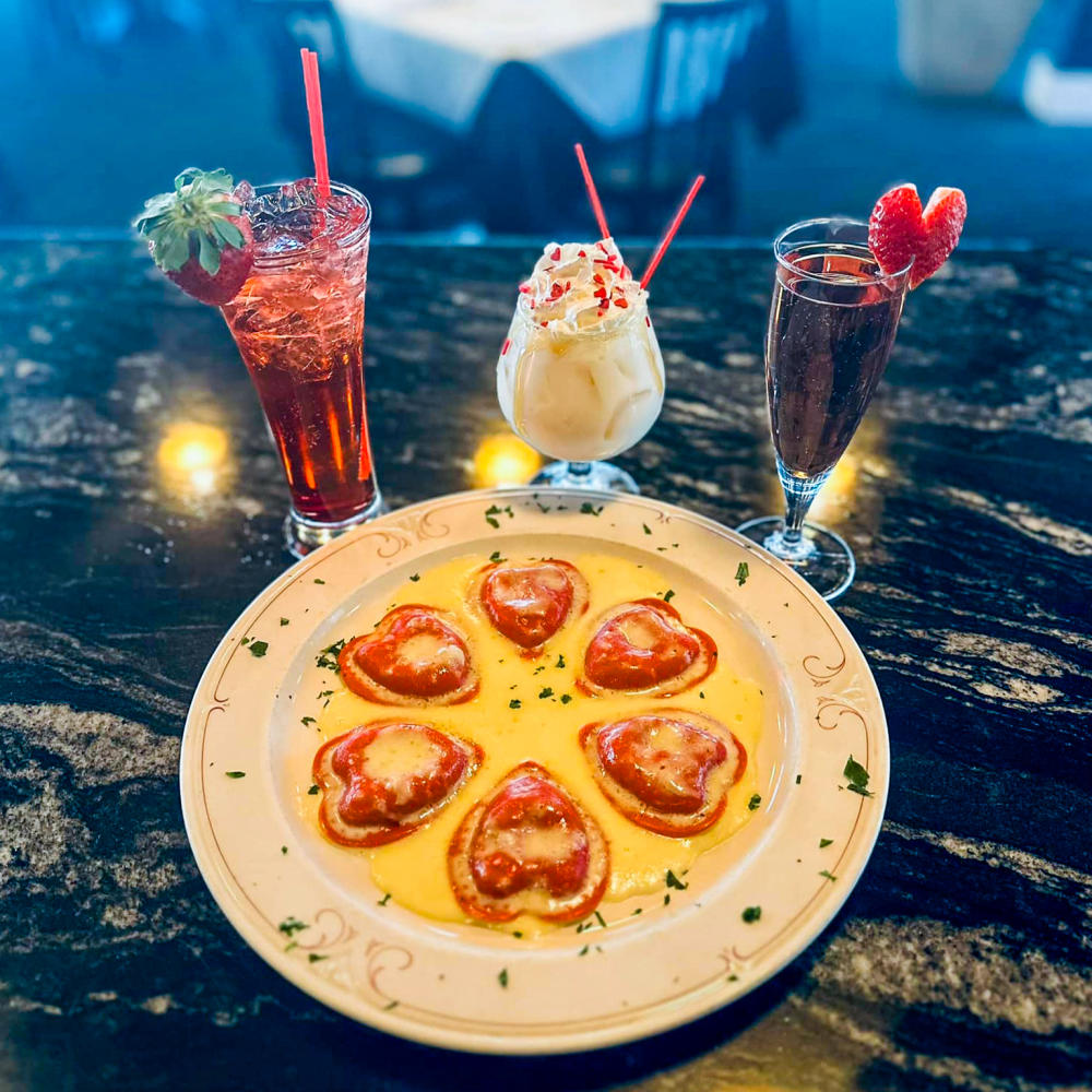 Heart-Shaped Raviolis at Casa Bella