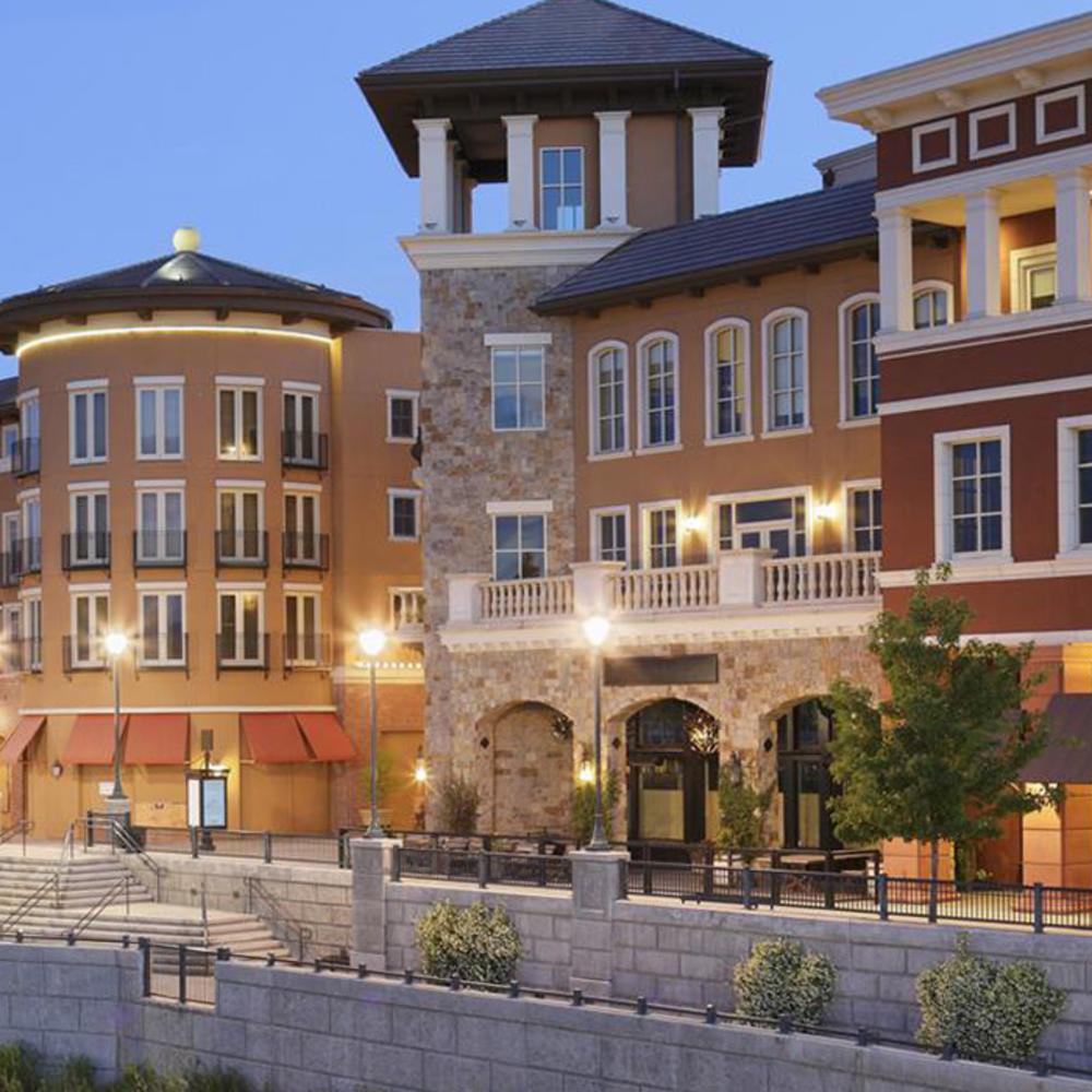 Napa Riverfront at dusk