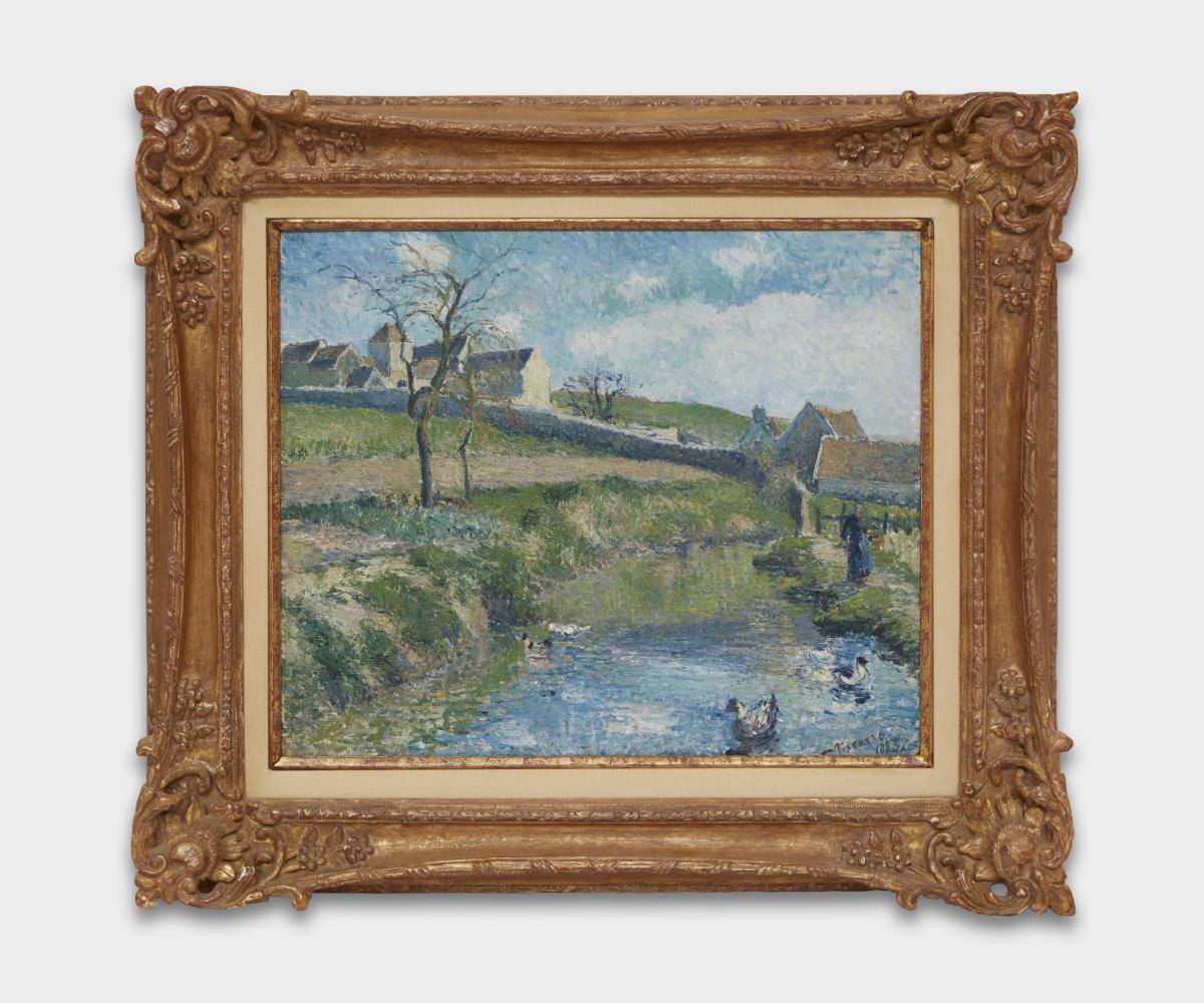 Pissarro's "Le Ferme du Friche a Osny" with frame