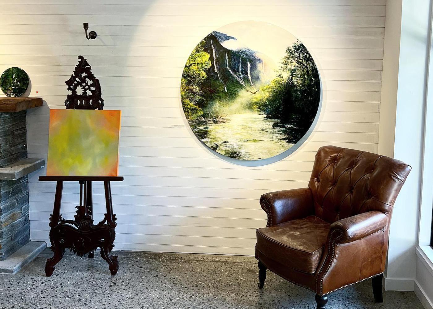 Art displayed at Arrowtown Gallery