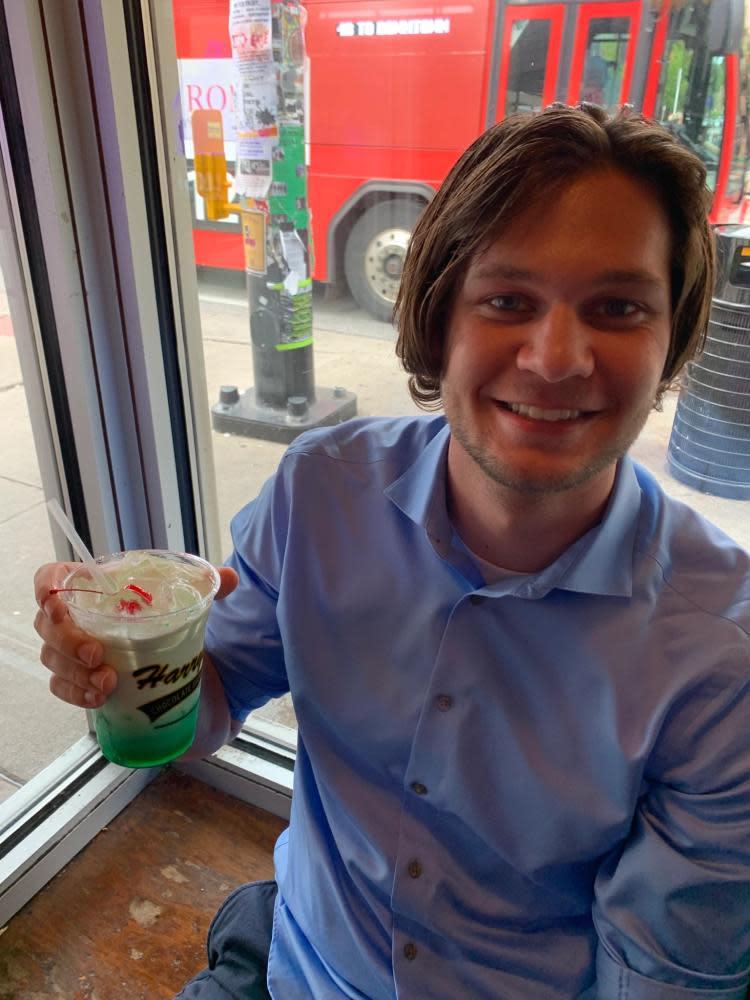 A Person in Harry's in Lafayette