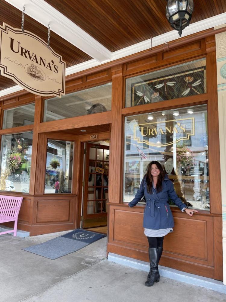 Urvana’s is one of many unique shops and galleries on Mackinac Island that caters to both visitors and residents.