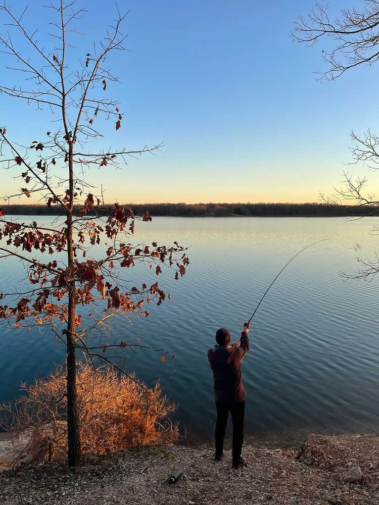 Fishing at Fellows Lake