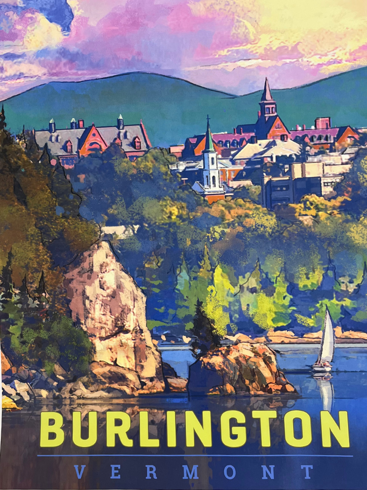 Hello Burlington Poster