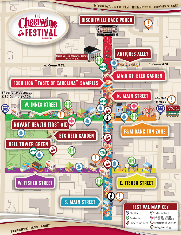 Cheerwine Festival 2025 Map