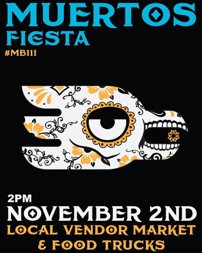 A graphic promoting the 2024 Muertos Fiesta.