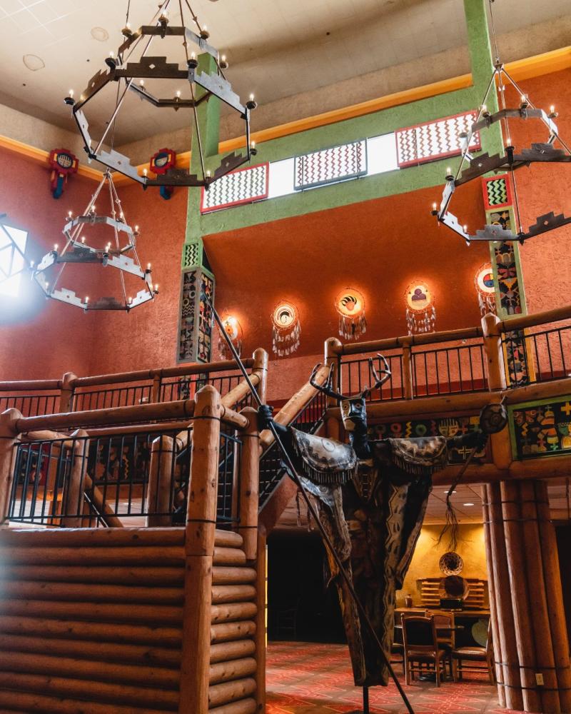 A look at some of the art inside the Nativo Lodge lobby.