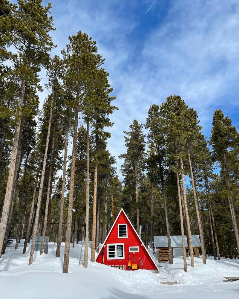 Cabin on Casper Mountain Winter