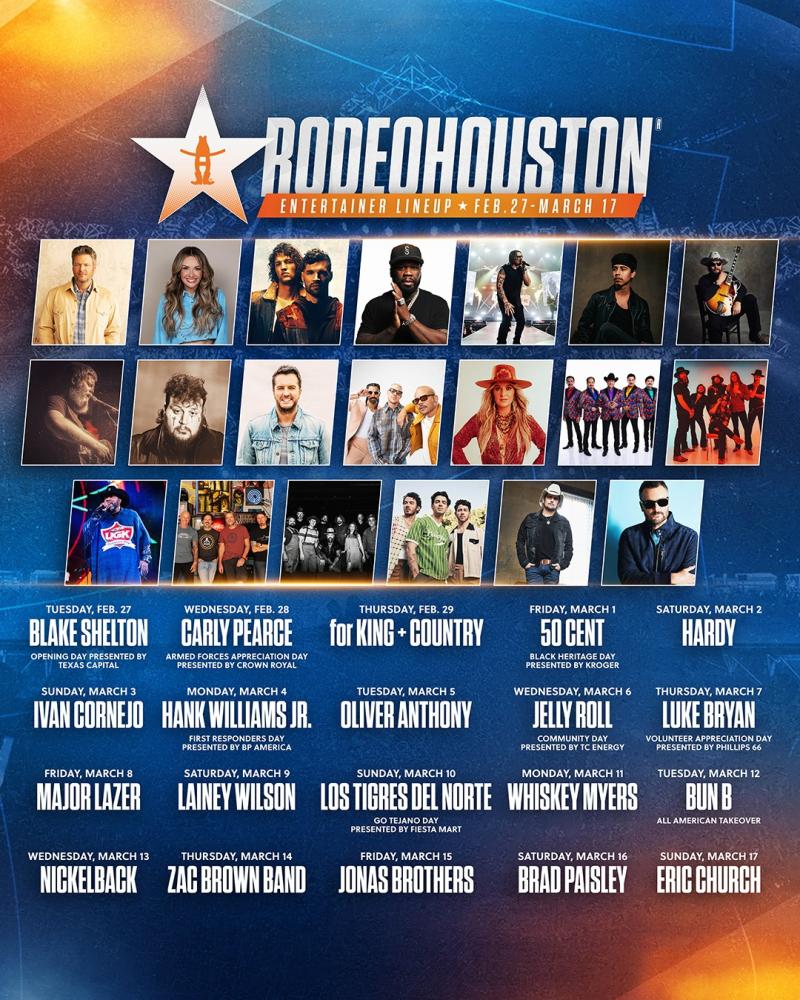 Entertainment Lineup Rodeo 2024