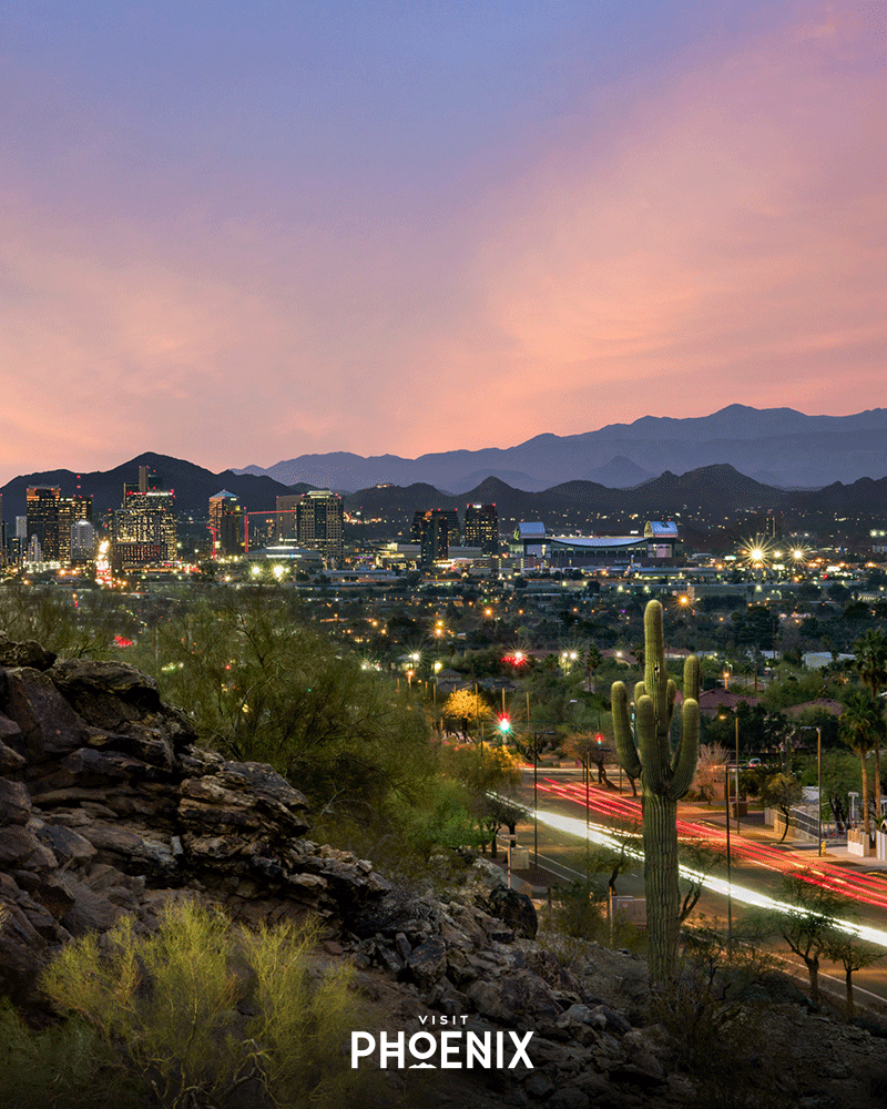 Skyline from Central Avenue in South Mountain