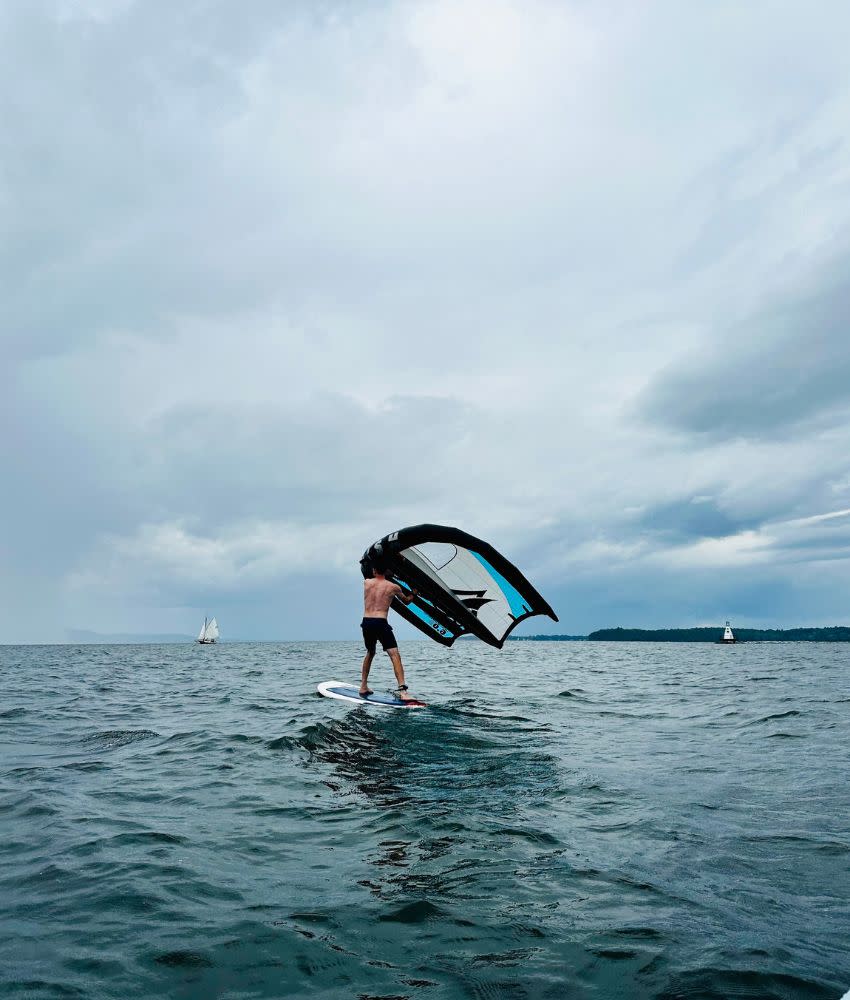 Winging on Lake Champlain Burlington Surf Club