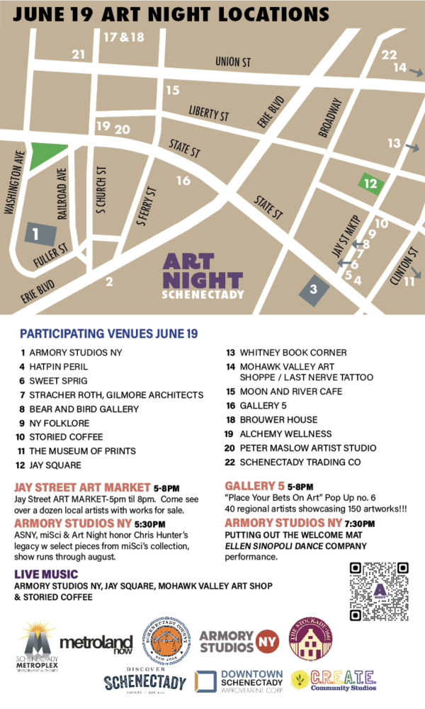 Art Night Schenectady June 26