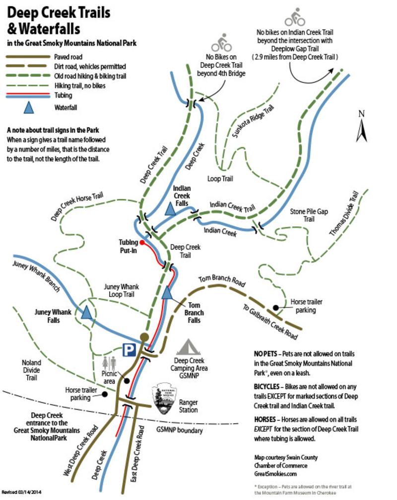 Deep Creek Trail Map