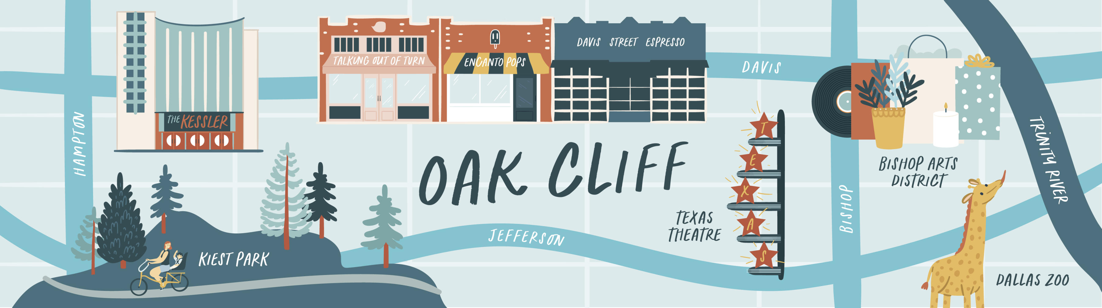 Oak Cliff Map