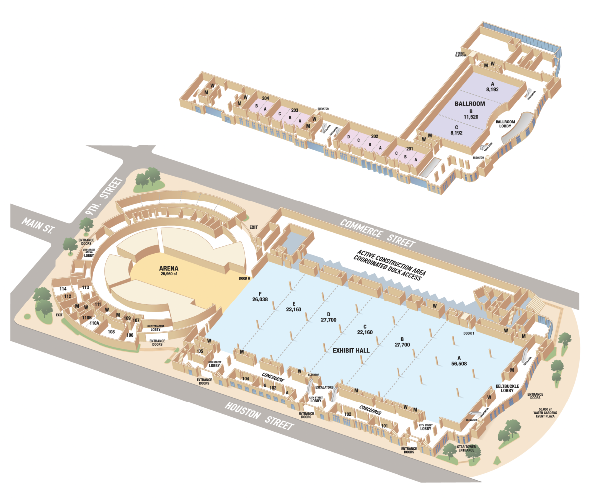 Convention Center Floor Plan 2025