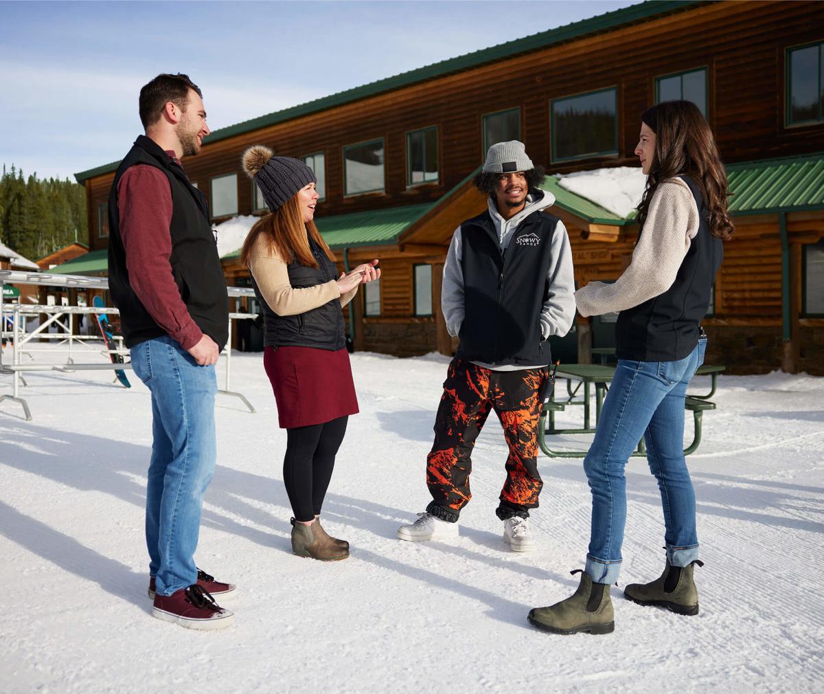 people outside at Snowy Range Ski Area