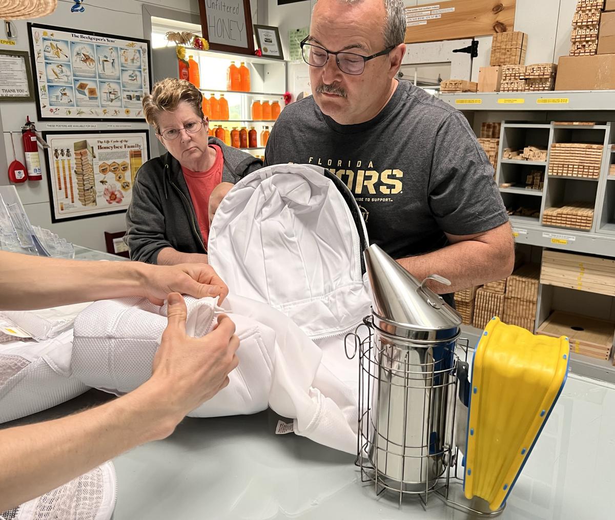 Purchasing supplies at King Bee