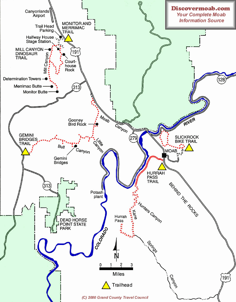 Hurrah Pass trail map
