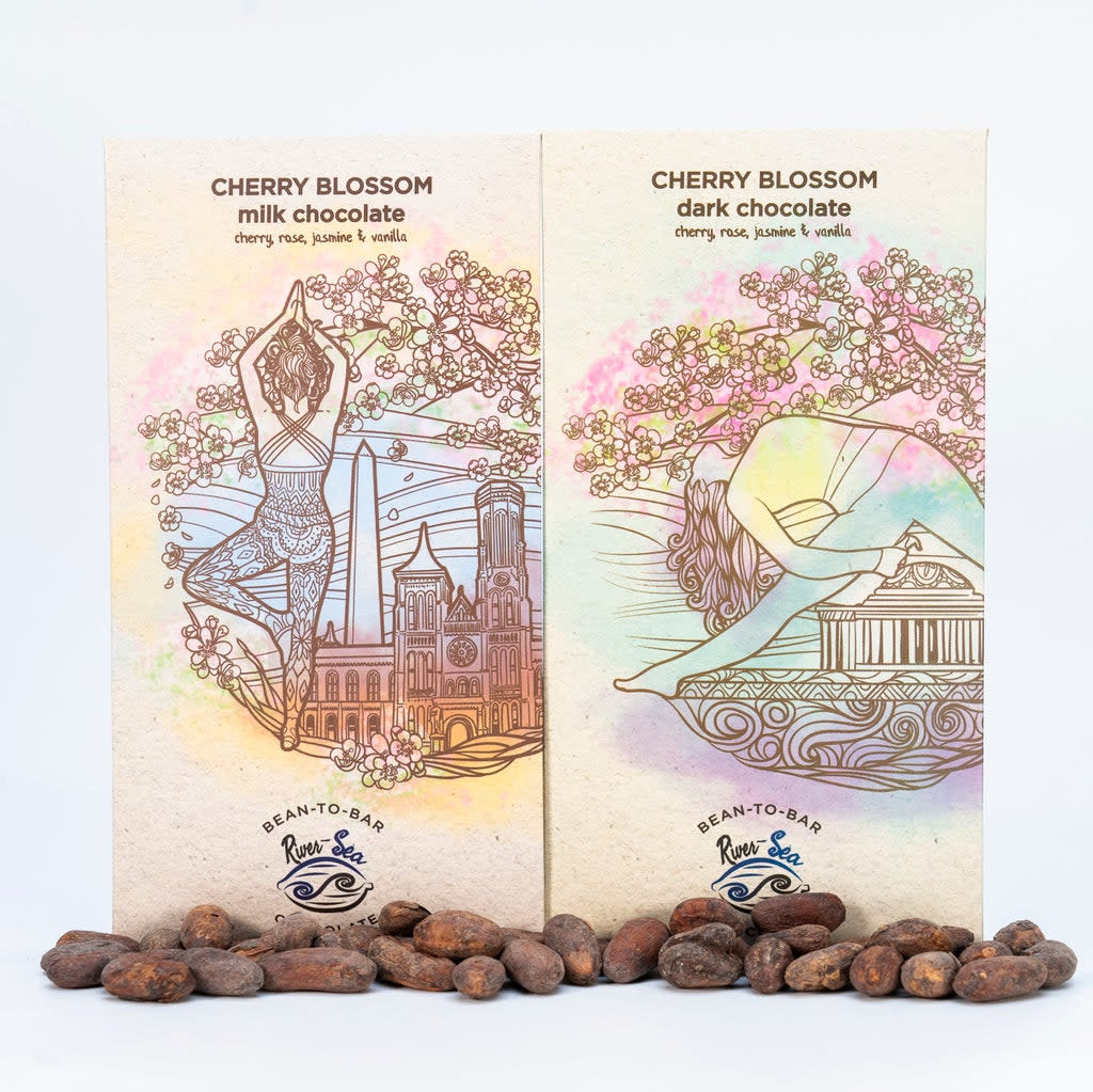 River Sea Chocolate Factory - Cherry Blossom Choc. Bars
