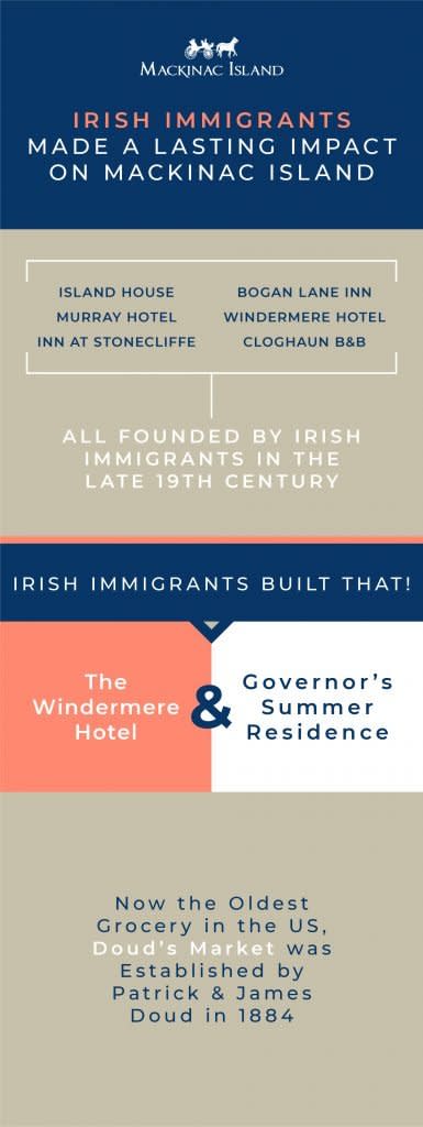 Irish immigrants made a lasting impact on Mackinac Island