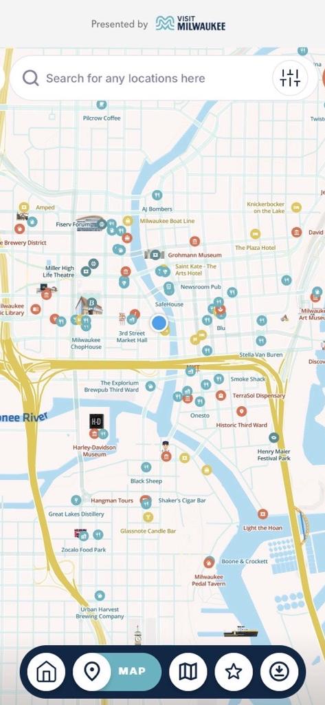 Digital Visitors Map Map