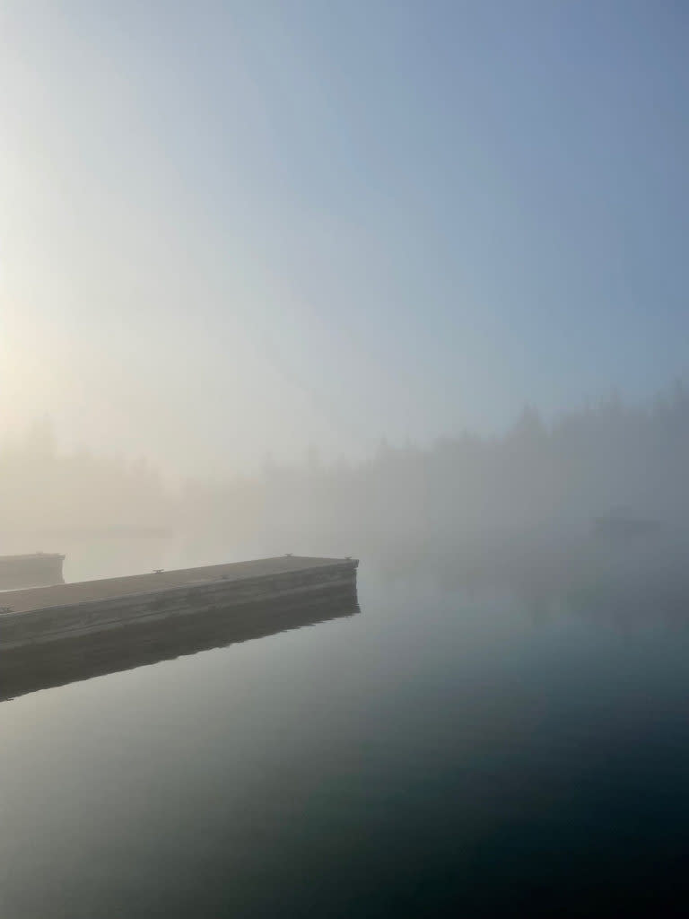 Foggy morning in Rock Harbor.