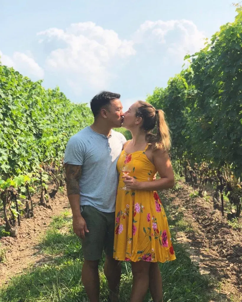 Couple at a vineyard