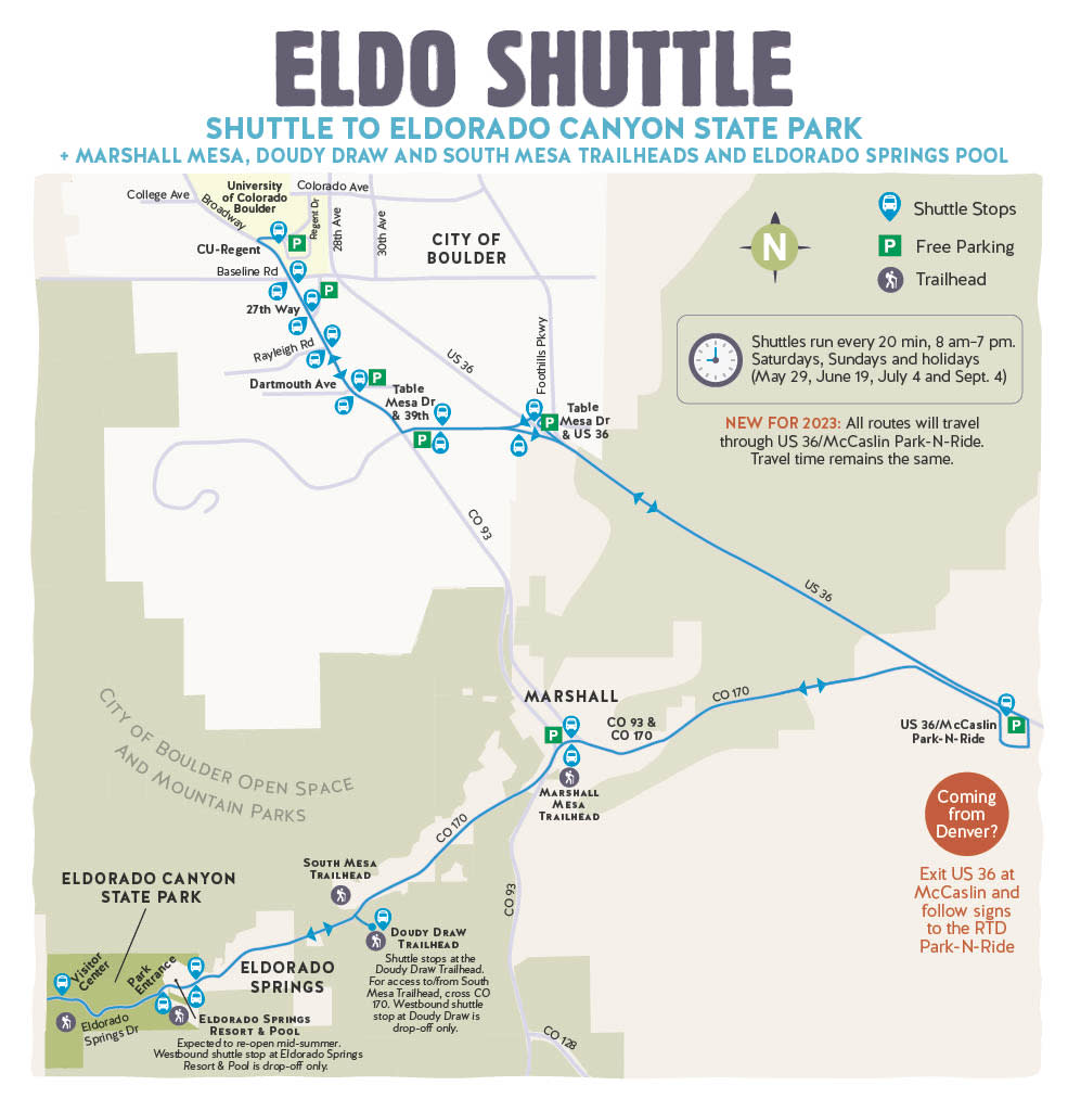 Eldo Shuttle Map 2023