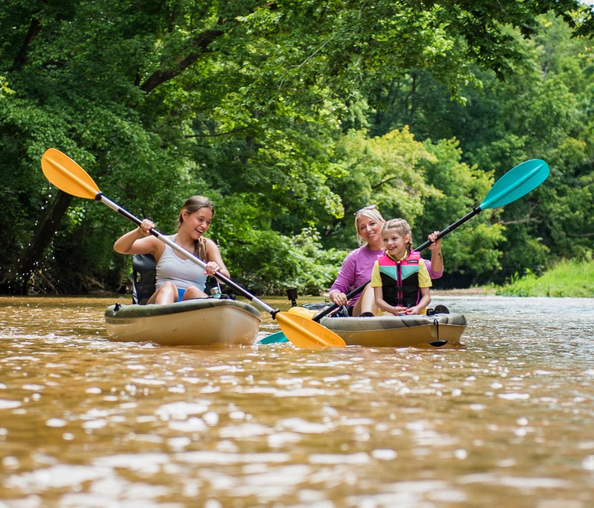 ladies kayaking