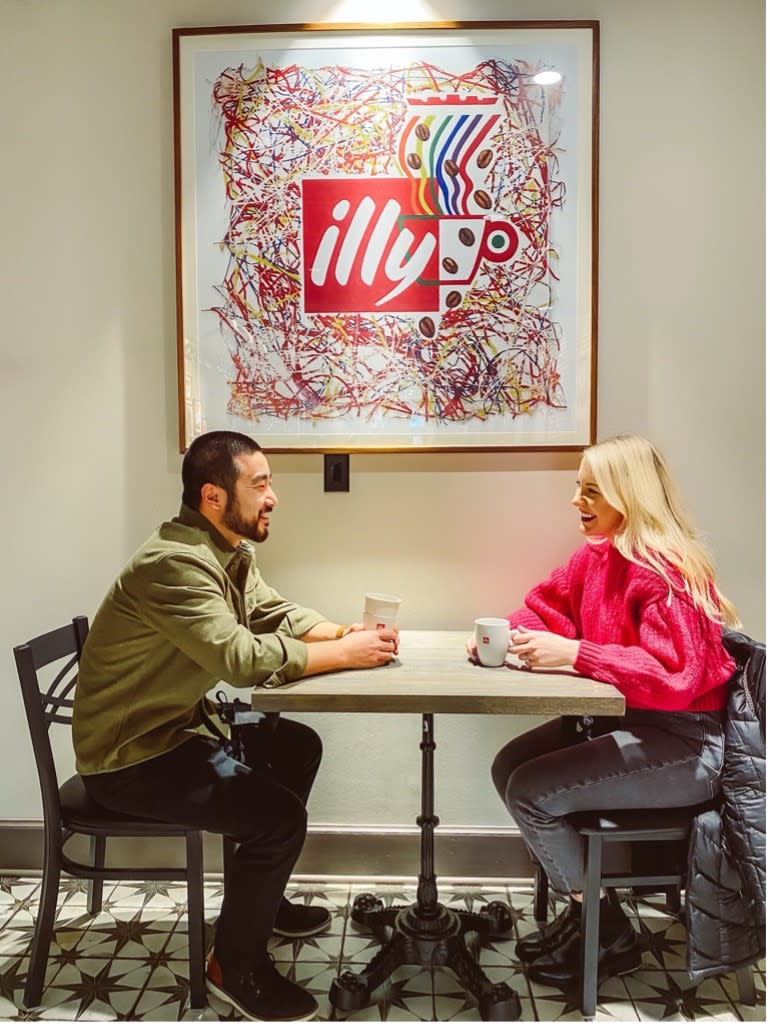 Breakfast at Illy Caffe