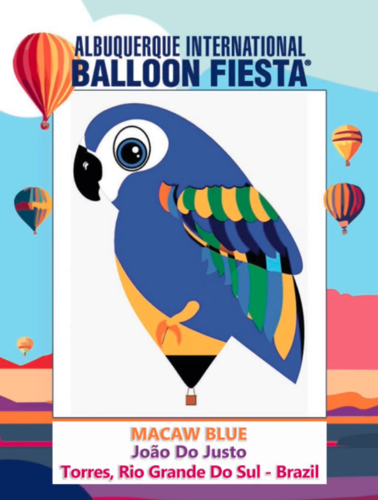 Macaw Blue, a new special shape balloon