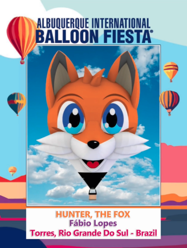 2024 New Special Shape Balloon Hunter, the Fox