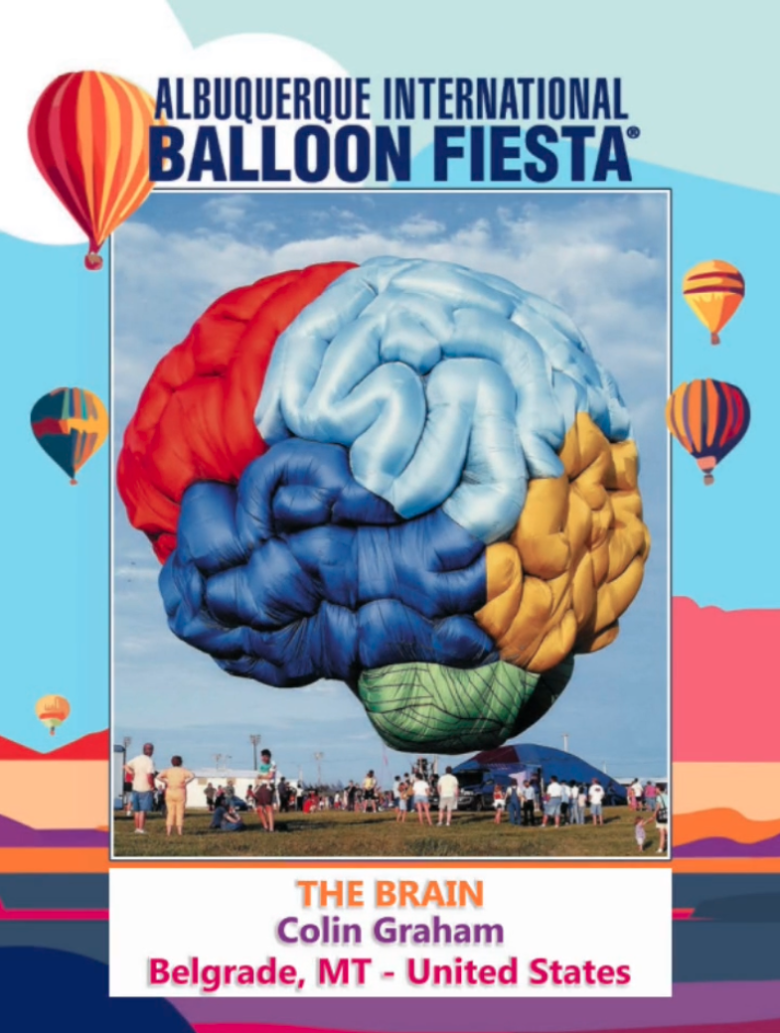 The Brain, a special shape hot air balloon