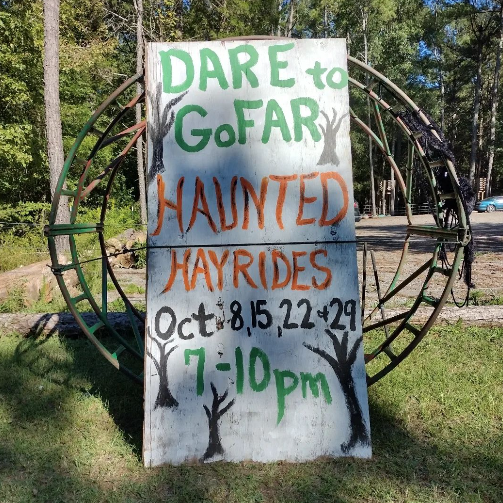 haunted hayride at GoFAR Park